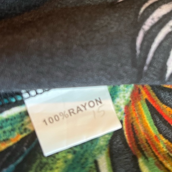 Black Long Sleeved Floral Dress Size Medium - Picture 2 of 3